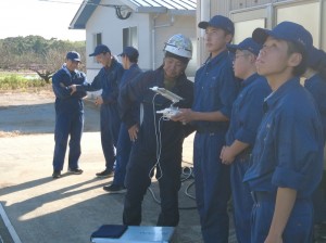 ドローンのコース飛行 環境土木科
