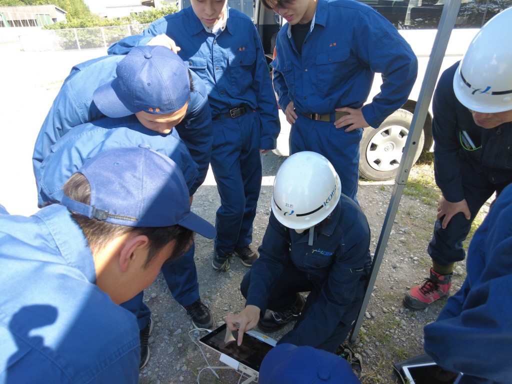 ドローンのコース設定 環境土木科