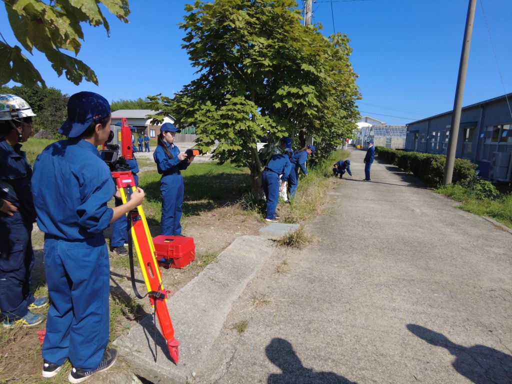 光波の見通し確認 環境土木科