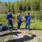 ARグラス装着 国東高校環境土木科