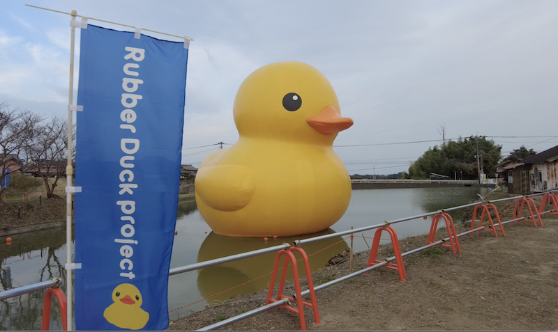 国東のため池 迫池とラバーダック