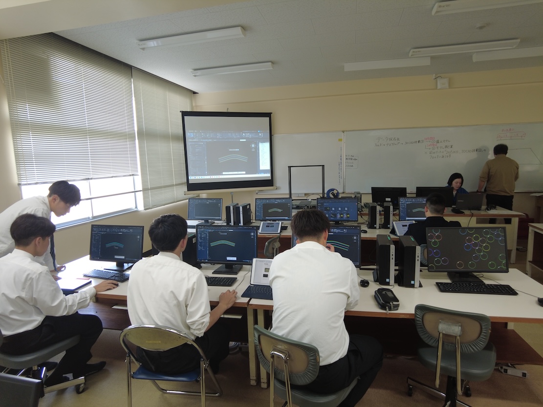 CADでモデリング作成 環境土木科