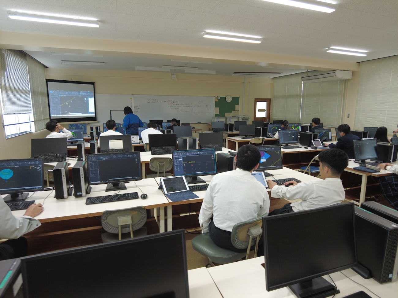 ソリッドモデルを配置 環境土木科