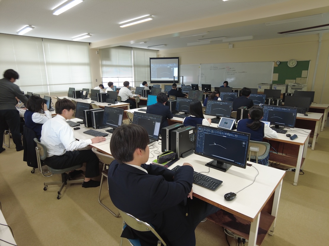 仮設盛り土のモデル作成 国東高校